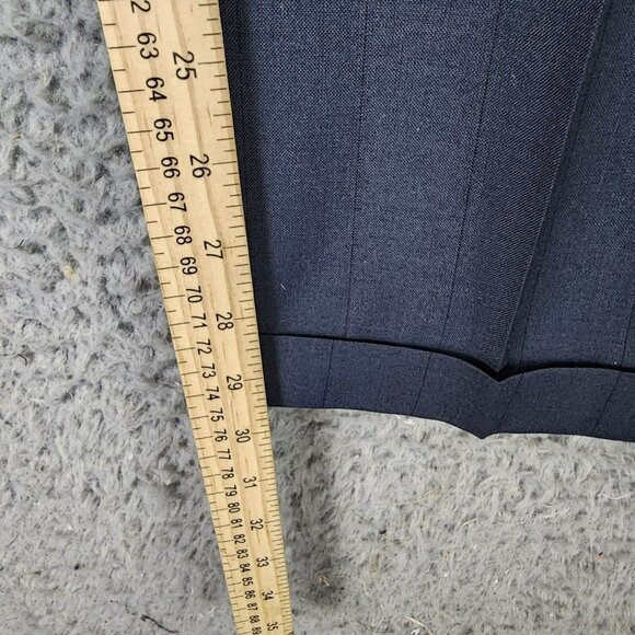 Gianelli Uomo 2 Piece Suit Mens 44L 36x30 Blue Double Breasted Jacket Pants Set - Picture 12 of 16